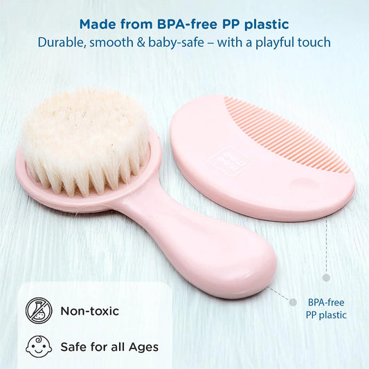 Chieea Baby Brush & Comb Set – Soft Bristle Hair Care Kit for Newborns & Infants
