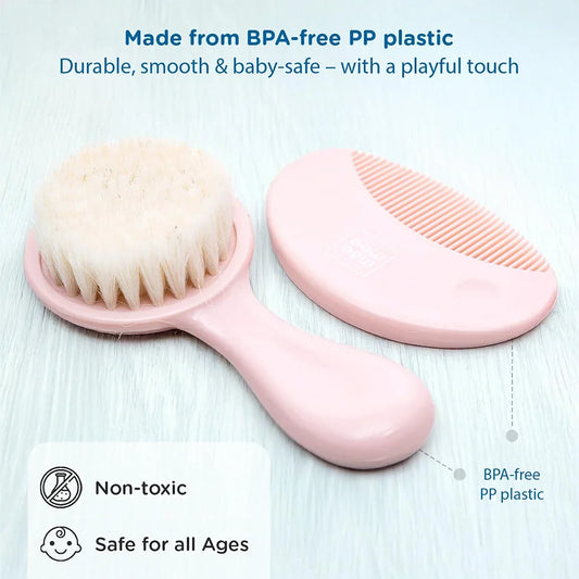 Chieea Baby Brush & Comb Set – Soft Bristle Hair Care Kit for Newborns & Infants