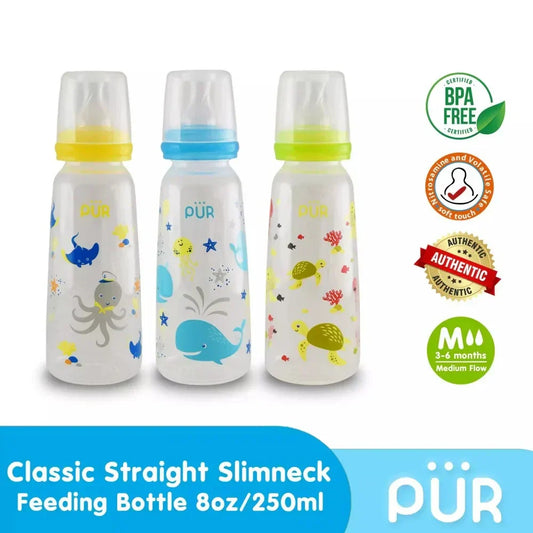 Pur feeding bottle 8oz 250ml 89018 available in three colors