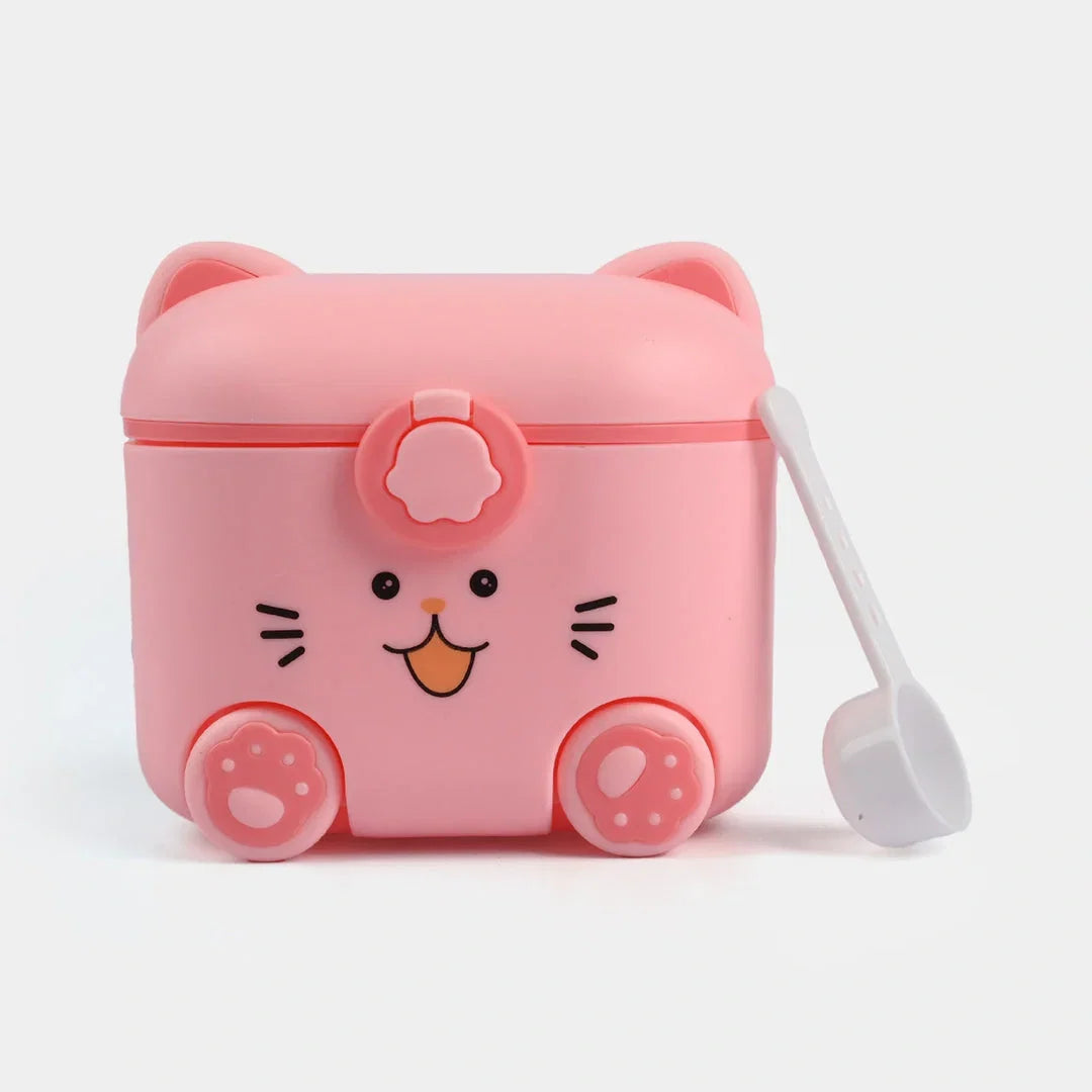 Pink Milk Powder container with Spoon
