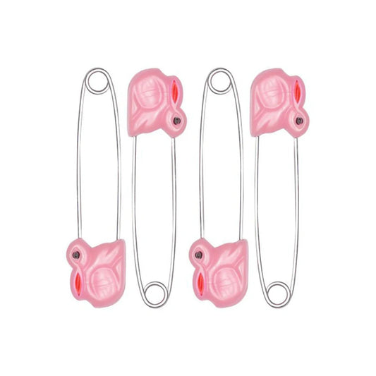 Farlin Four Animal Safety Pins Bf-120 - Blue & Pink