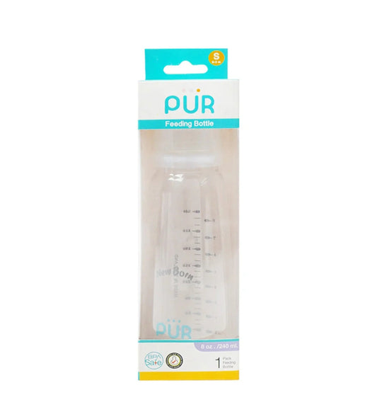 Pur newborn feeding bottle 240ml medical grade silicone teat made in Thailand
