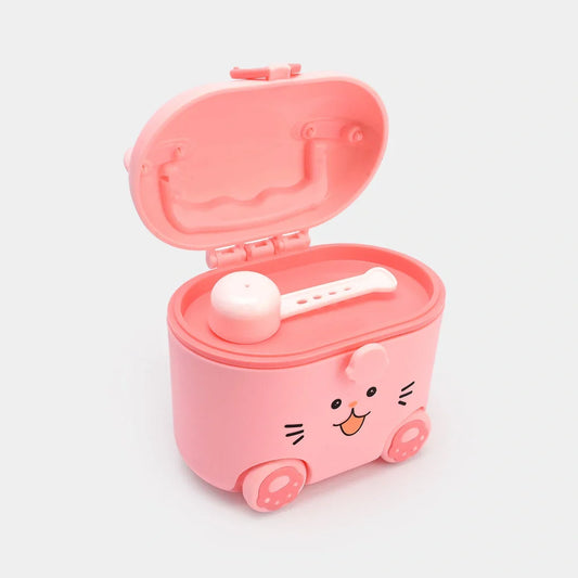 Pink Milk Powder container Open cap