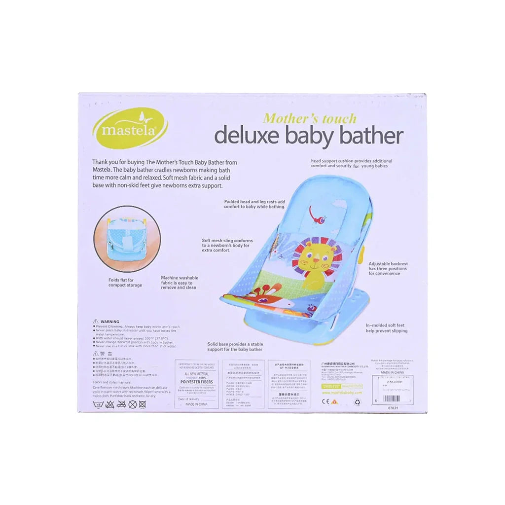 Mastela baby bather chair Box Back Side