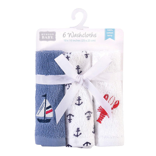 Hudson Baby Face Towel 6pcs Set