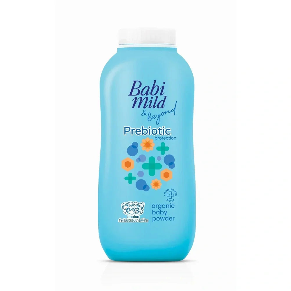 Babi Mild & Beyond Prebiotic Protection Organic Baby Powder, 160g
