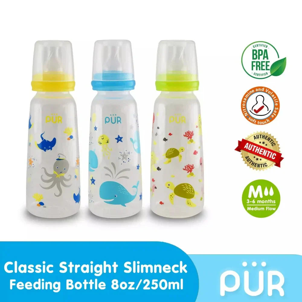 Pur feeding bottle 8oz 250ml 89018 available in three colors