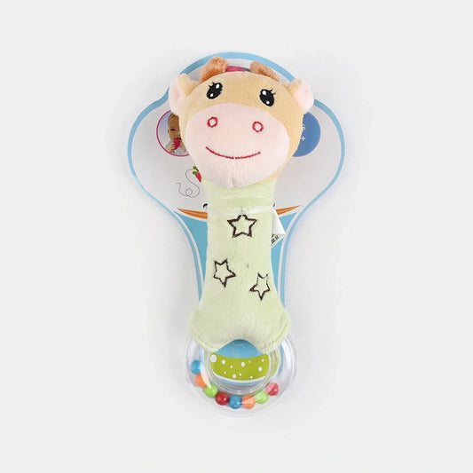 Super Soft Bear Squeaker Rattle Toy front view