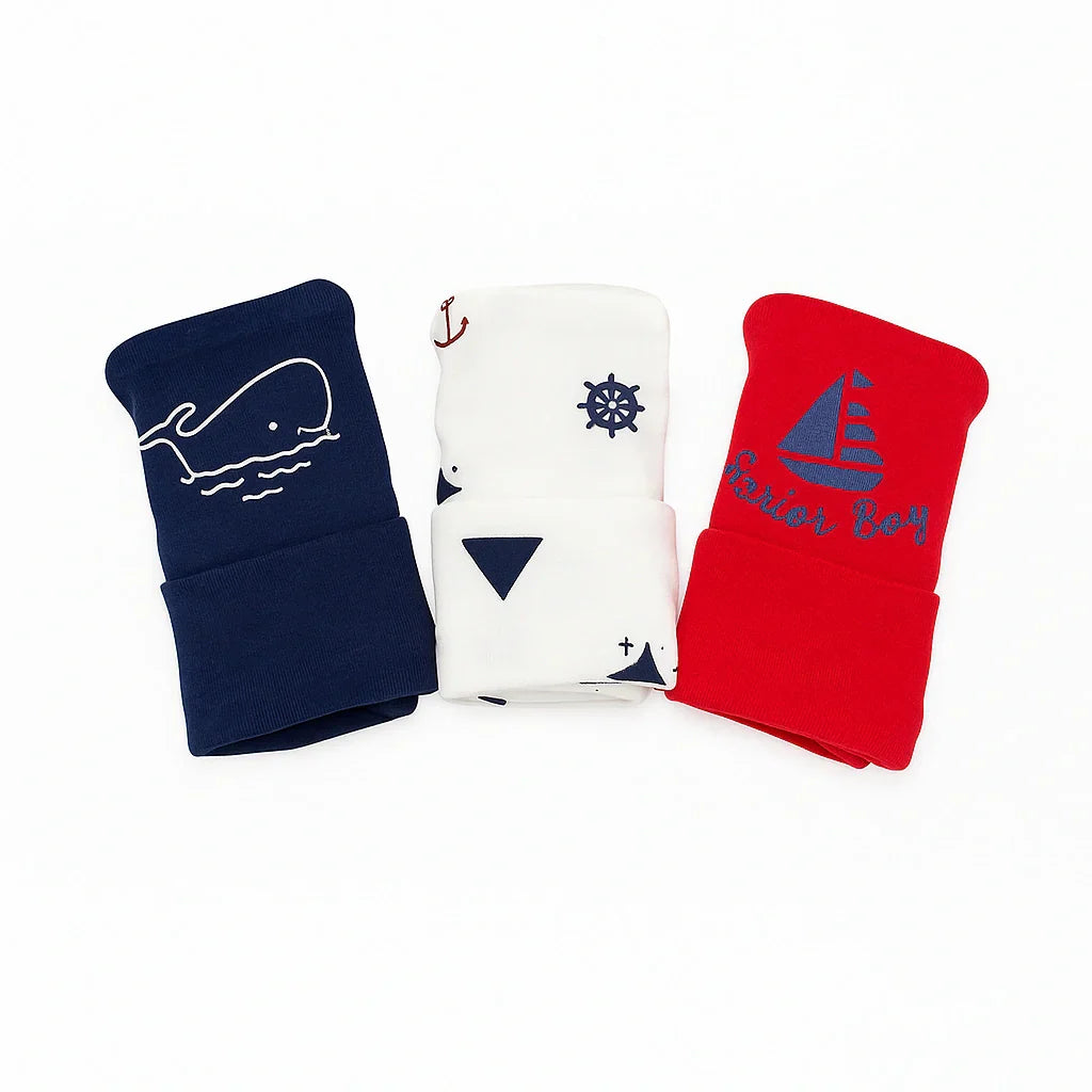 Sunny-Love Caps Pack of 3 ( 0-3 months )