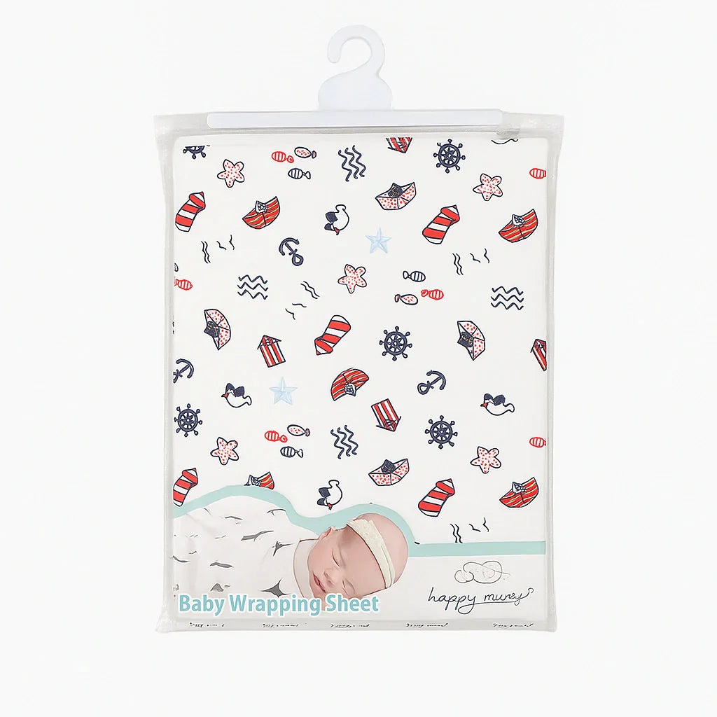 Happy Mums Baby Wrapping Sheet ( Without Hood )