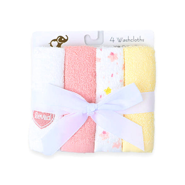 Bebe Favour Wash Clothes Pack of 4