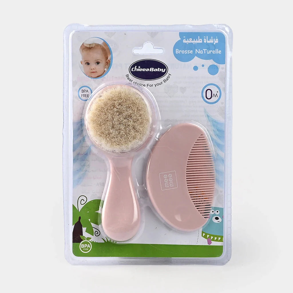 Chieea Baby Brush & Comb Set – Soft Bristle Hair Care Kit for Newborns & Infants