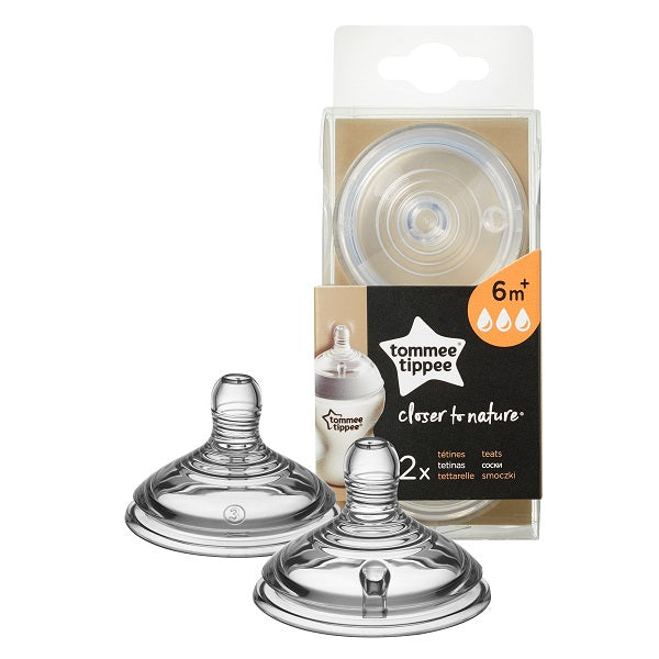 Tommee Tippee Fast Flow Soft Teat PK - 2  423963