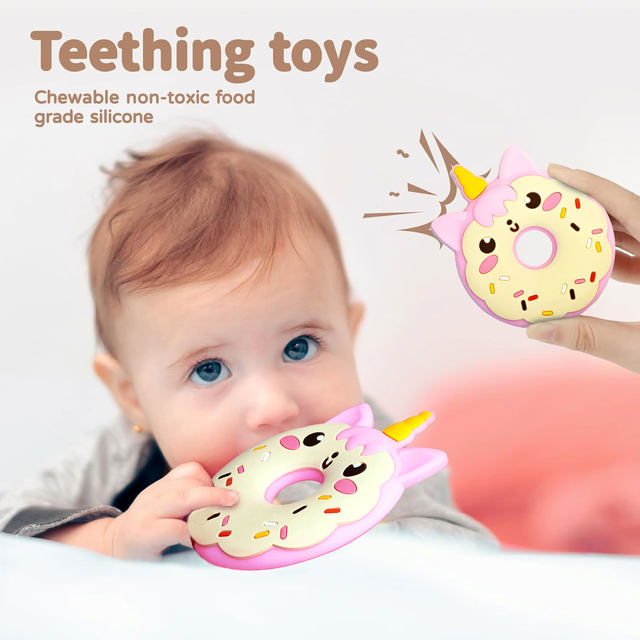 Donut Silicone Baby Teether