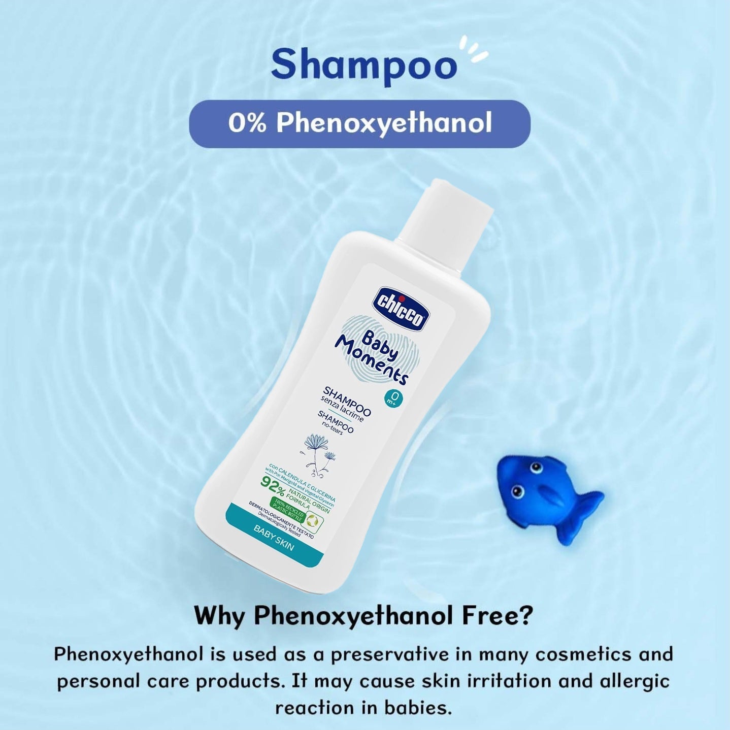 Chicco Baby Moments No-Tears Shampoo 0m+ 200ml