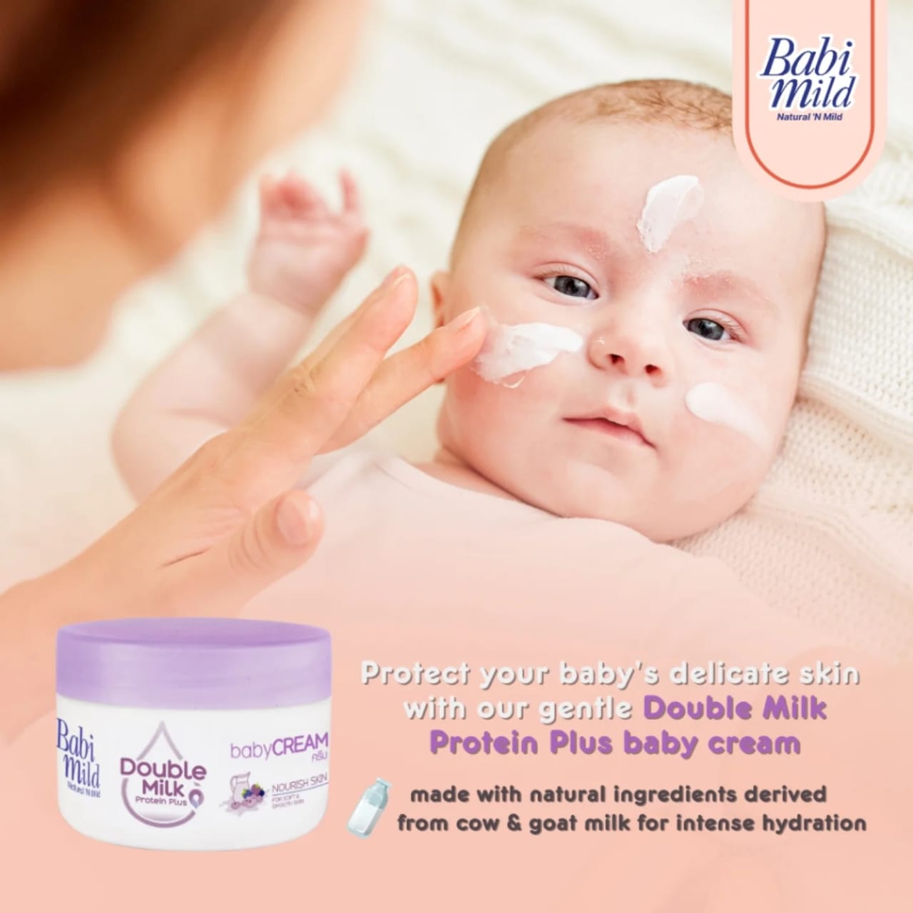 Babi Mild Double Milk Baby Cream-50g