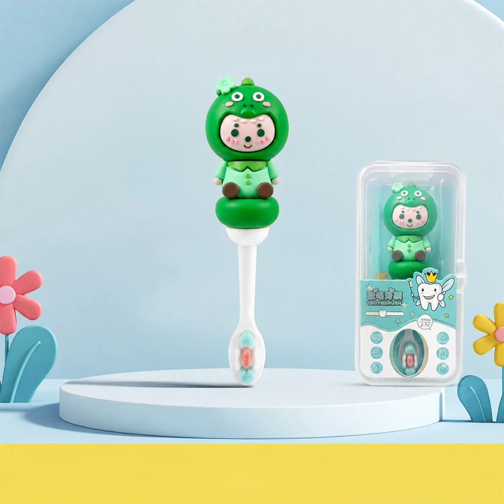 kids toothbrush with cartoon handle extra soft bristles for 2-7 years Pakistan