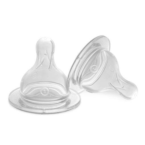 PUR Silicone Wide Neck Nipple (2pc-M) (Medium Flow) – (3256)