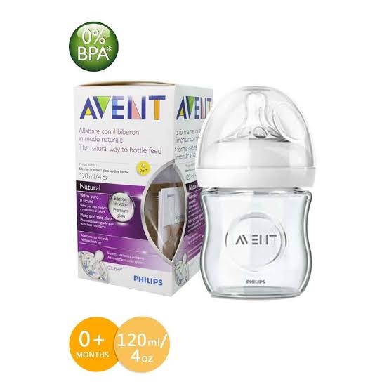 Avent Natural Glass Feeder Bottle 120ml