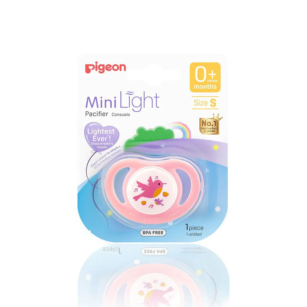 Pigeon Baby Pacifier – Pink Bird Motif