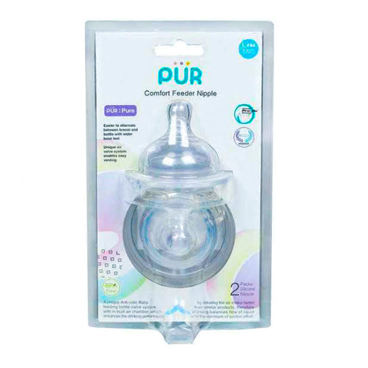 PUR Comfort Feeder Wide Neck Nipple (Large) – (1313)